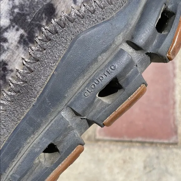 On Running Cloudaway Gray and Brown Athletic Shoes with Quick-Lace System