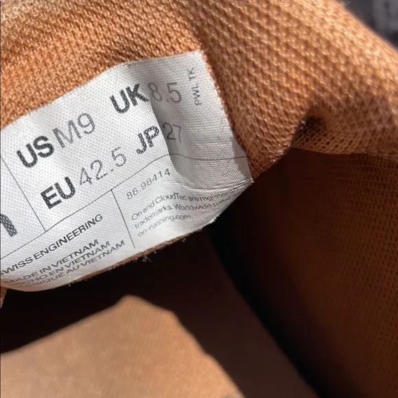 On Running Cloudaway Gray and Brown Athletic Shoes with Quick-Lace System