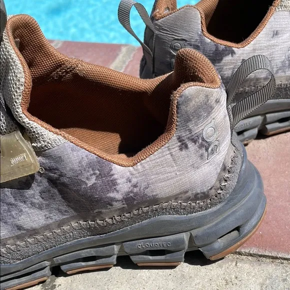 On Running Cloudaway Gray and Brown Athletic Shoes with Quick-Lace System