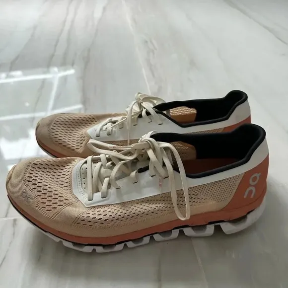 On Running On Cloudboom Women's Running Shoes in Savannah White Size 8.5