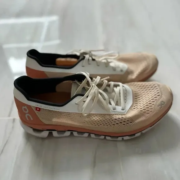 On Running On Cloudboom Women's Running Shoes in Savannah White Size 8.5