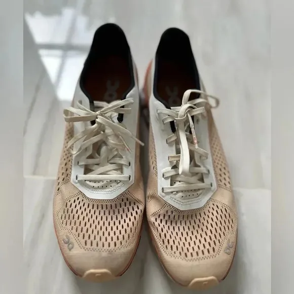 On Running On Cloudboom Women's Running Shoes in Savannah White Size 8.5