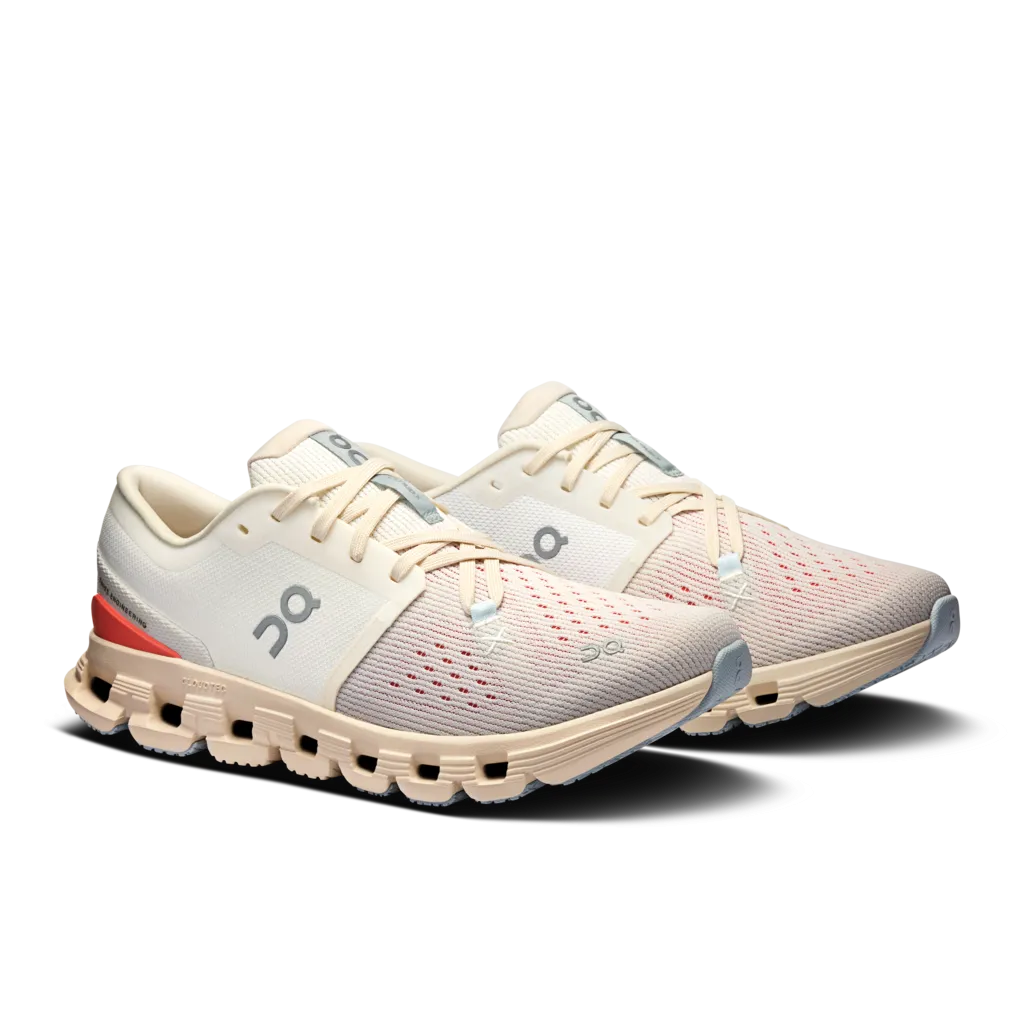 On Women Cloud X 4 - Ivory / Salmon