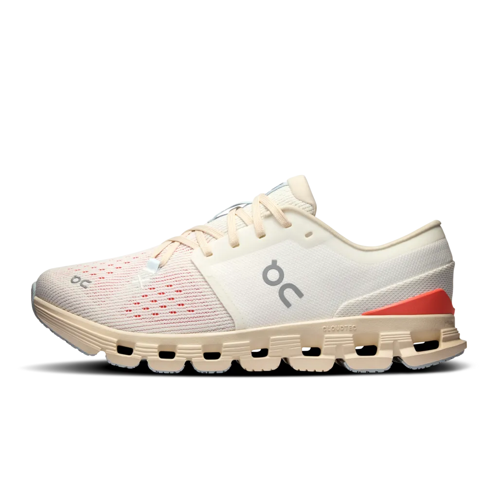 On Women Cloud X 4 - Ivory / Salmon