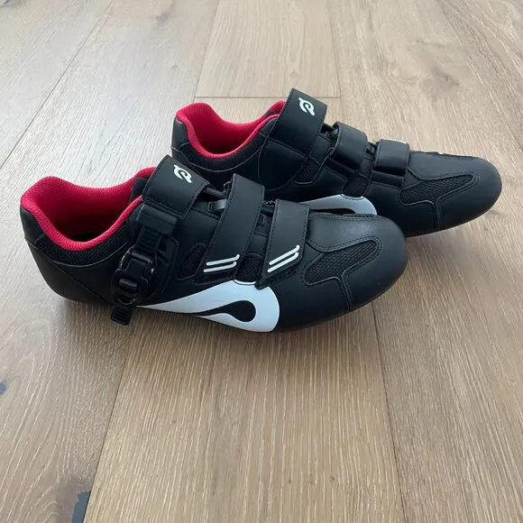 Peloton Cycling Shoes 43 Men 10 Women 12 Black Red Cleats White Box PL-SH-B-43
