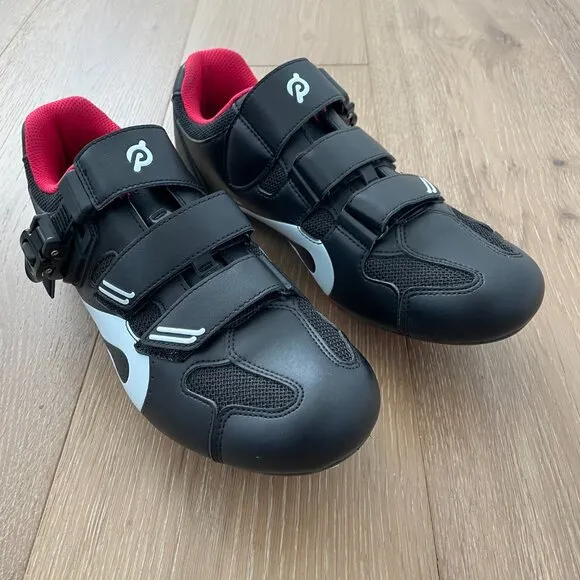 Peloton Cycling Shoes 43 Men 10 Women 12 Black Red Cleats White Box PL-SH-B-43