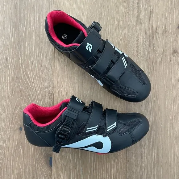 Peloton Cycling Shoes 43 Men 10 Women 12 Black Red Cleats White Box PL-SH-B-43