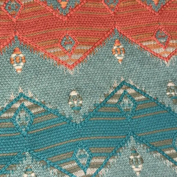 Pendleton Long Skirt Womens Size Medium 100% Cotton Knit Embroidered NEW $128