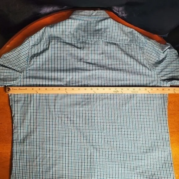 Peter Millar Crown Long Sleeve Button Shirt Mens XL Blue White