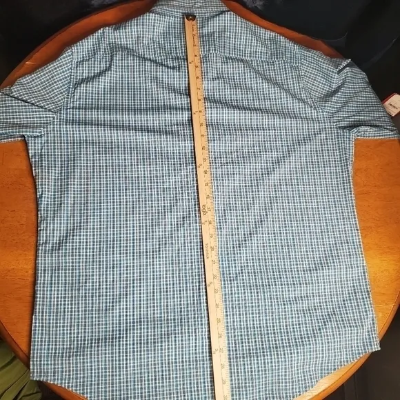 Peter Millar Crown Long Sleeve Button Shirt Mens XL Blue White