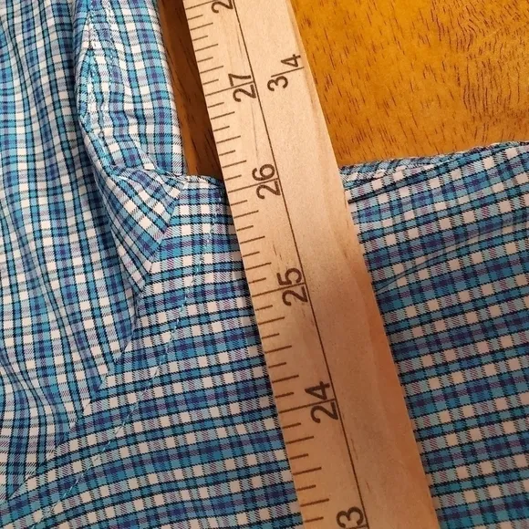 Peter Millar Crown Long Sleeve Button Shirt Mens XL Blue White