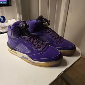Pre-Owned Nike Air Jordan 5 DJ Khaled We The Best Purple DV4982-575 Men's Size 9