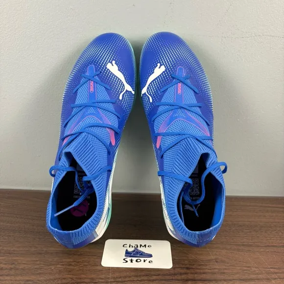 Puma Future 7 Match TT Turf Soccer Shoes Fuzionfit Blue 107937 01 Men’s Sz