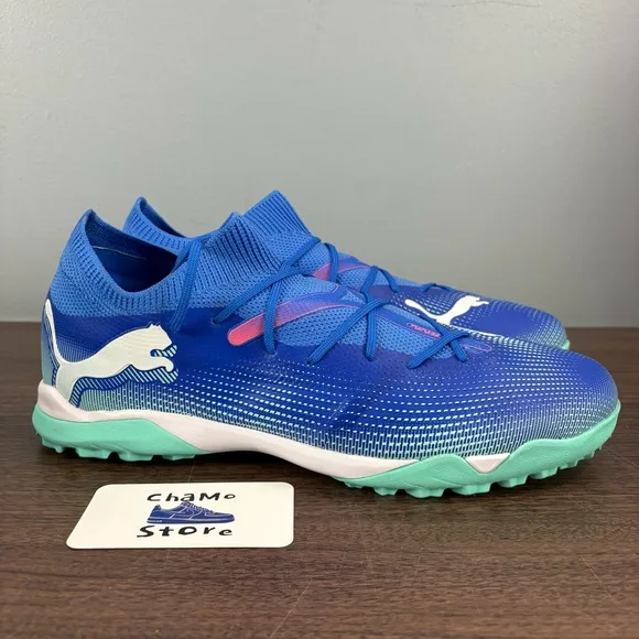Puma Future 7 Match TT Turf Soccer Shoes Fuzionfit Blue 107937 01 Men’s Sz