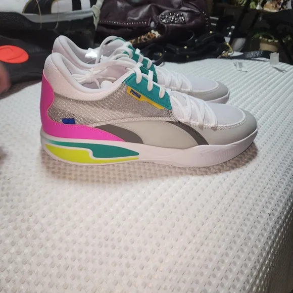 PUMA NWOT MENS SZ 17 2K COURT RIDER WHITE ULTRA BASKETBALL SNEAKER SHOES