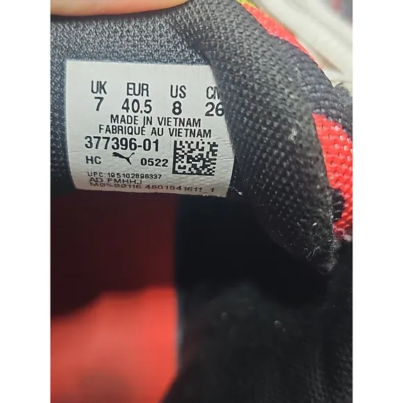 Puma TRC Blaze Court Lava 37739601 Mens Black Athletic Basketball Shoes US 8