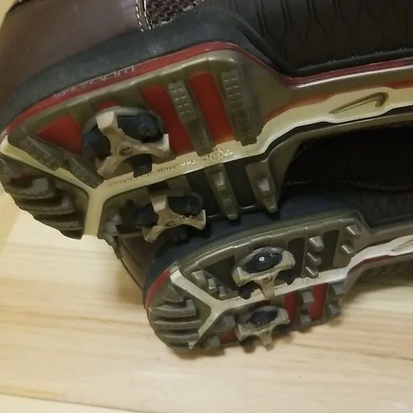 RARE 2008 Nike Tiger Woods Collection Golf Shoes Brown  Mens SZ 10.5 Wide