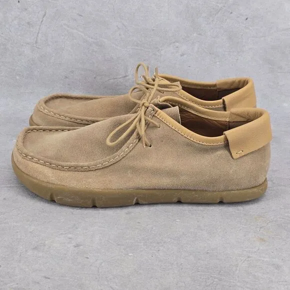 Rare Dead Stock KALSO Earth Shoe Darby Mens Negative‎ Heel Brown Yellow Size 12