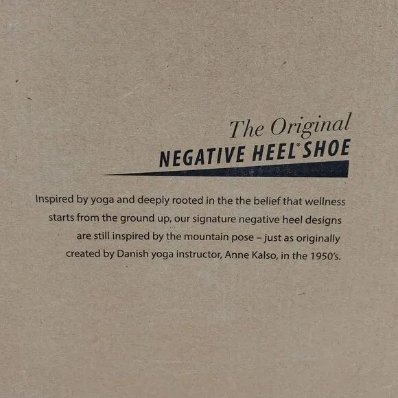 Rare Dead Stock KALSO Earth Shoe Darby Mens Negative‎ Heel Brown Yellow Size 12