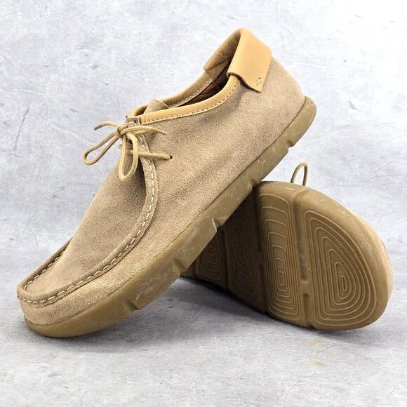 Rare Dead Stock KALSO Earth Shoe Darby Mens Negative‎ Heel Brown Yellow Size 12