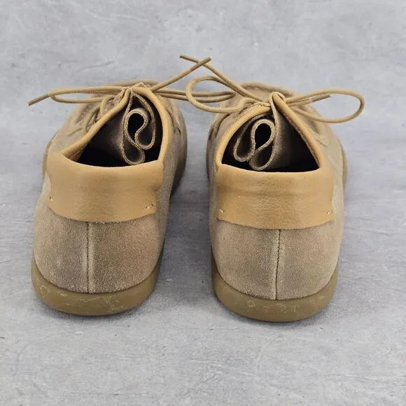 Rare Dead Stock KALSO Earth Shoe Darby Mens Negative‎ Heel Brown Yellow Size 12