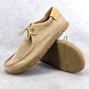 Rare Dead Stock KALSO Earth Shoe Darby Mens Negative‎ Heel Brown Yellow Size 12