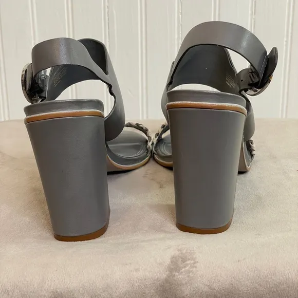 Rare Dune London Chunky Sandal Heels - Designer Statement, Size 39 (US 8) 🌈✨