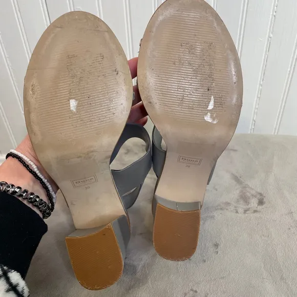Rare Dune London Chunky Sandal Heels - Designer Statement, Size 39 (US 8) 🌈✨