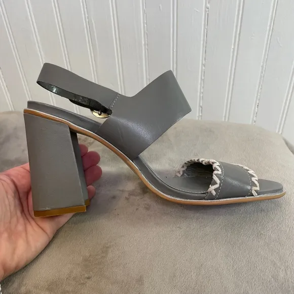 Rare Dune London Chunky Sandal Heels - Designer Statement, Size 39 (US 8) 🌈✨