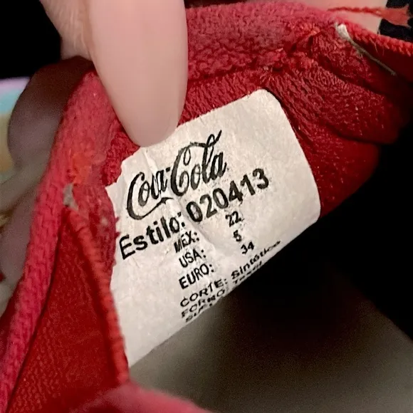 Rare EUC Coca Cola 1971 Unity Collection shoes kids US 5 Mex 22  Multicolor