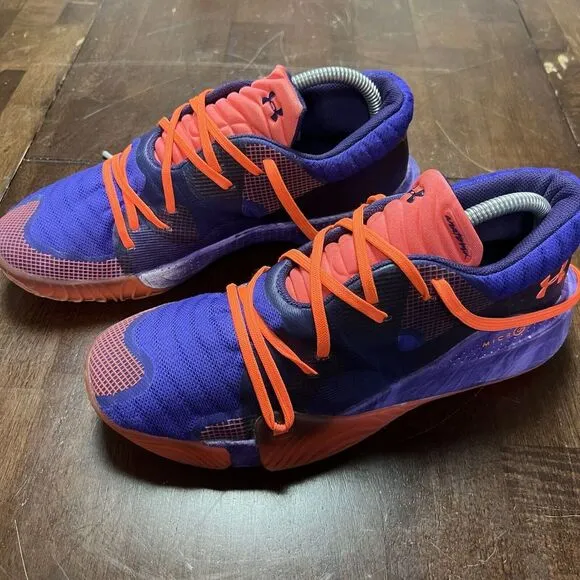 Rare Under Armour Anatomix Spawn Low Curry Voodoo Basketball‎ Shoes Mens 7.5