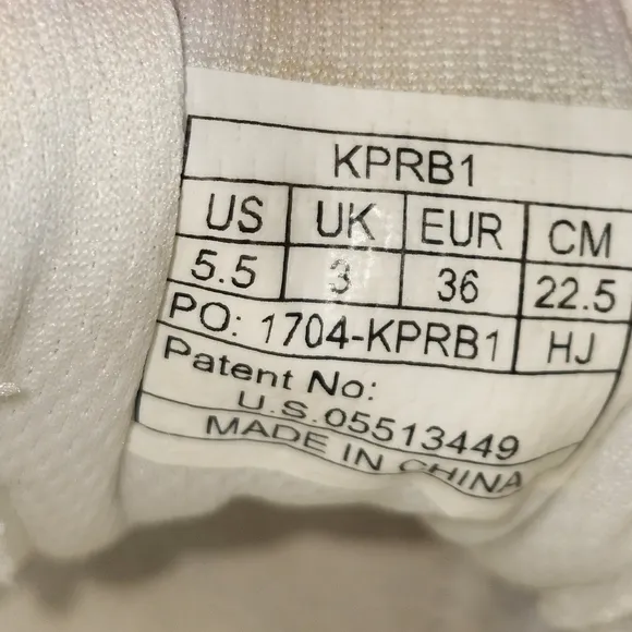 Rebel Ruthless Athletic Cheer Shoes White Size 5.5
