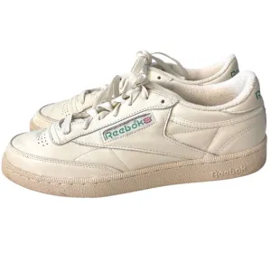 REEBOK Club C 85 Lace Up Sneakers Chalk &amp; Glen Green