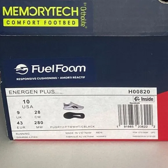 Reebok Energen Plus Men's Running Shoe US Size 10/ EUR 43