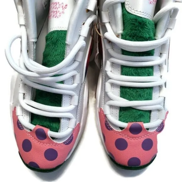 Reebok Question Mid Candy Land x Hasbro Iverson Junior Sz 3 Rainbow Trail GZ0082