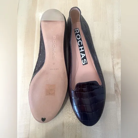 ROCHAS Leather Opera Court Shoes