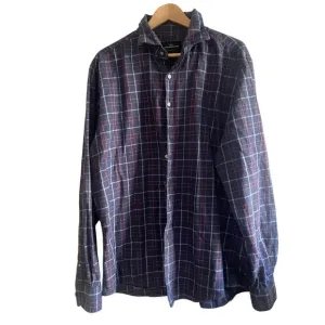Rodd &amp; Gunn oxford  long sleeve button up blue and red  size xxl