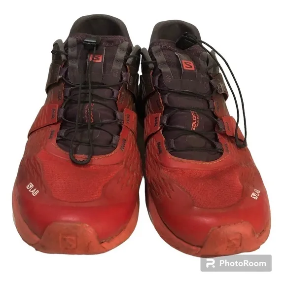 Salomon S Lab Ultra 402139 Red Maverick (Plum)  Running Shoes Sz 11.5