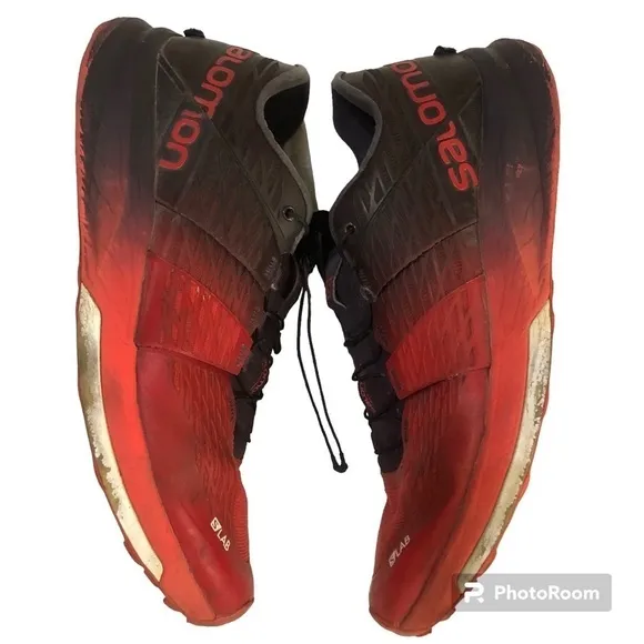 Salomon S Lab Ultra 402139 Red Maverick (Plum)  Running Shoes Sz 11.5