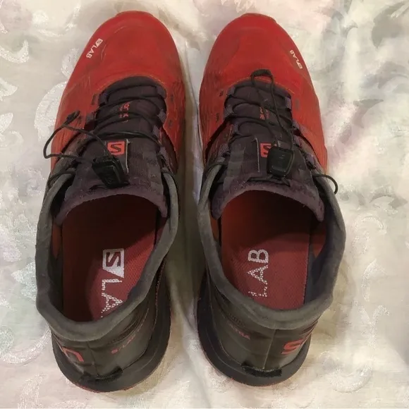 Salomon S Lab Ultra 402139 Red Maverick (Plum)  Running Shoes Sz 11.5