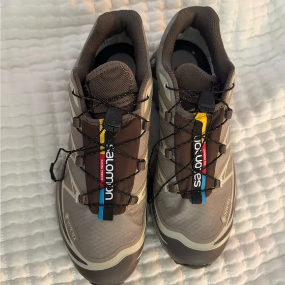 Salomon Vintage Khaki Trail Shoes xt-6 Gore-tex