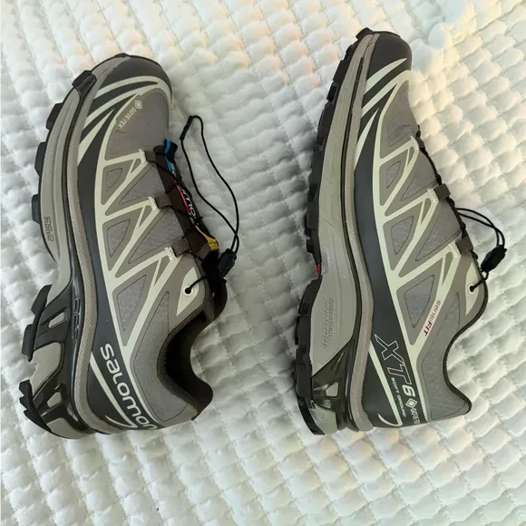Salomon Vintage Khaki Trail Shoes xt-6 Gore-tex