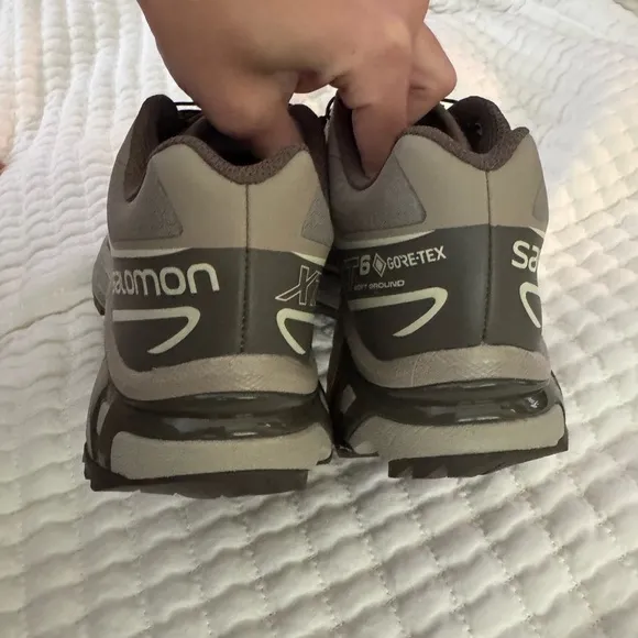Salomon Vintage Khaki Trail Shoes xt-6 Gore-tex