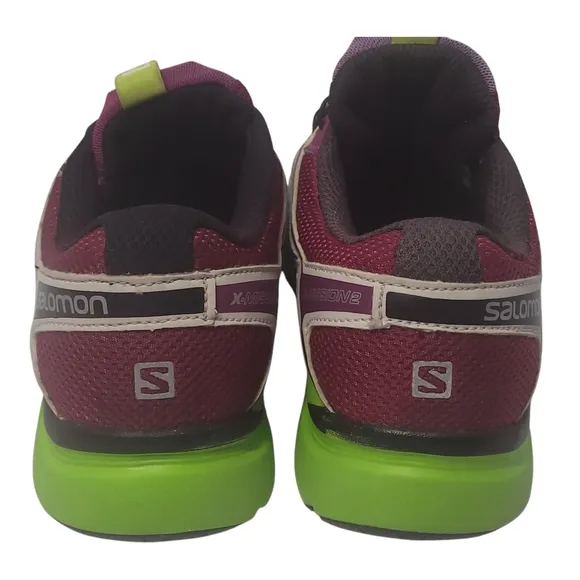Salomon X Mission 2 Trail Running Women's 6.5 Shoes Purple / Green