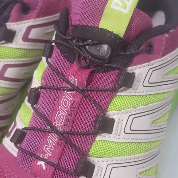 Salomon X Mission 2 Trail Running Women's 6.5 Shoes Purple / Green