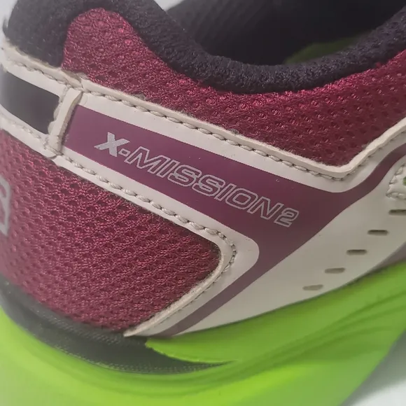 Salomon X Mission 2 Trail Running Women's 6.5 Shoes Purple / Green