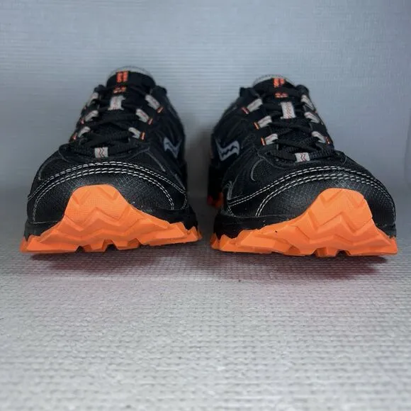 Saucony Excursion TR Men's Sz. 11.5 Trail Running Shoes Black Orange Silver