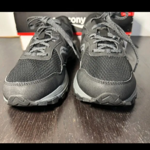 Saucony Excursion TR16 Trail Running Shoes Sneakers Black/Charcoal Mens 12