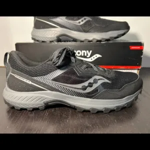Saucony Excursion TR16 Trail Running Shoes Sneakers Black/Charcoal Mens 12