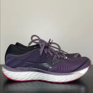 Saucony Hurricane 2 PWR RUN Purple/Black Running Shoes.  Size 9.